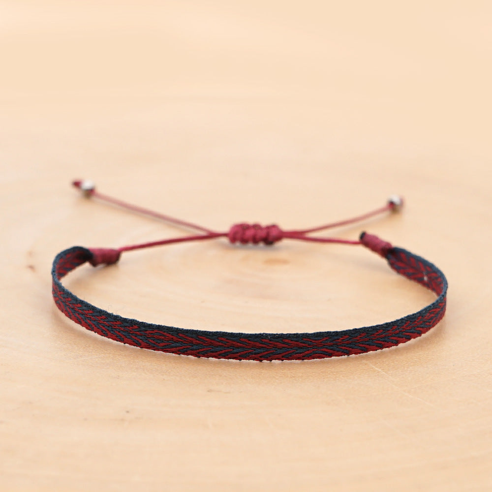 Bohemian Ethnic Ribbon Handwoven Bracelet