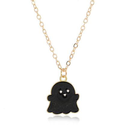 Halloween Women Cute Vintage Monster Necklace Pendant