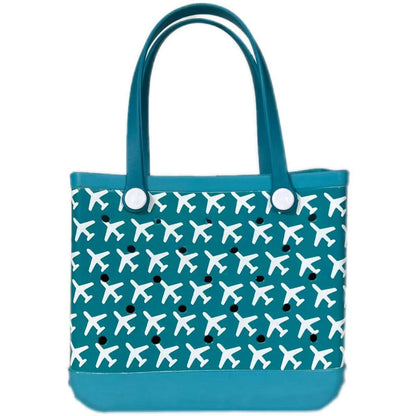 Sac de plage Eva imprimé à motif géométrique, fourre-tout polyvalent