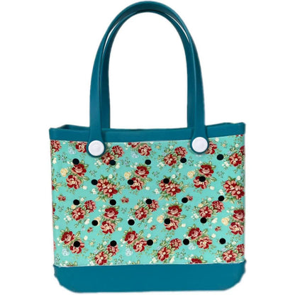 Printed Eva Beach Bag with Geometric and Animal Patterns