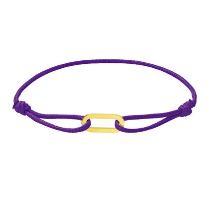 Women Fashion Simple Hand-Woven Single Ring Rope Adjustable Bracelet