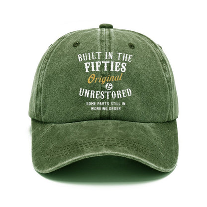 Men Women Fashion Casual Vintage Solid Color Letter Cap