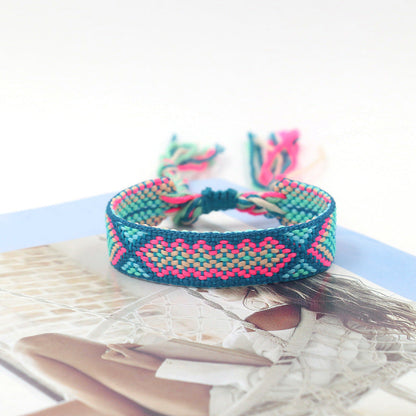 Bohemian Vintage Hand Woven Embroidery Bracelet