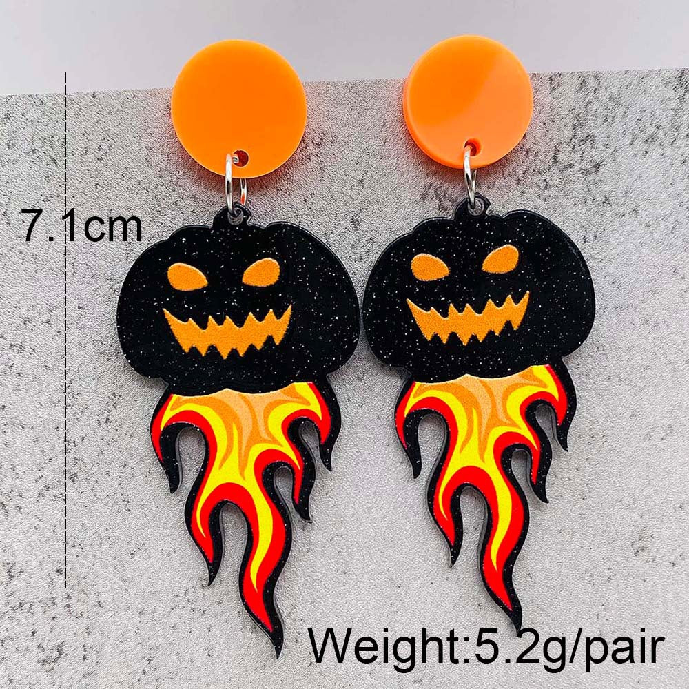 Halloween Women Horror Personality Mushroom Head Ghost Earrings