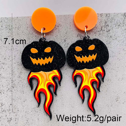 Halloween Women Horror Personality Mushroom Head Ghost Earrings