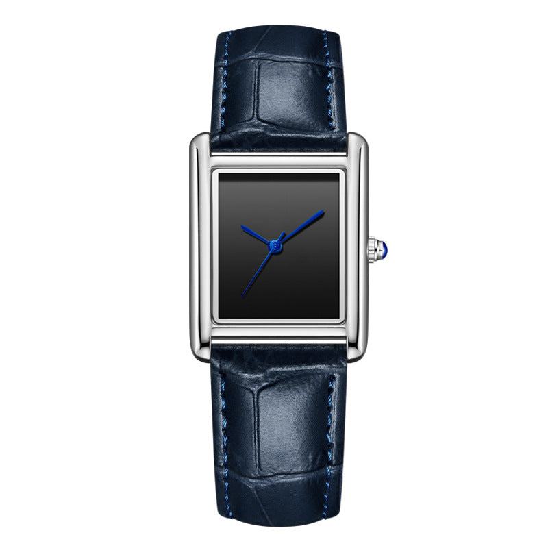 Casual Square Dial Waterproof Quartz Watch for Men and Women