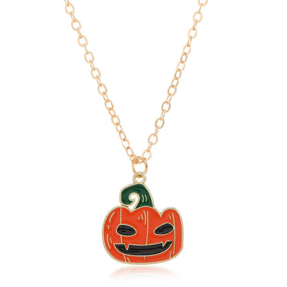 Halloween Women Cute Vintage Monster Necklace Pendant