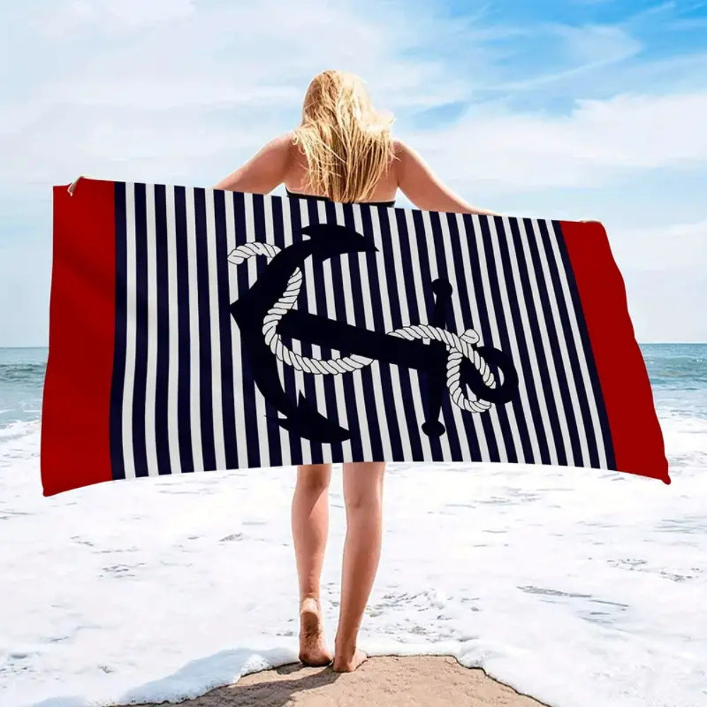 Toalla de playa con estampado gráfico de mal de ojo