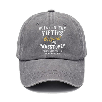 Men Women Fashion Casual Vintage Solid Color Letter Cap