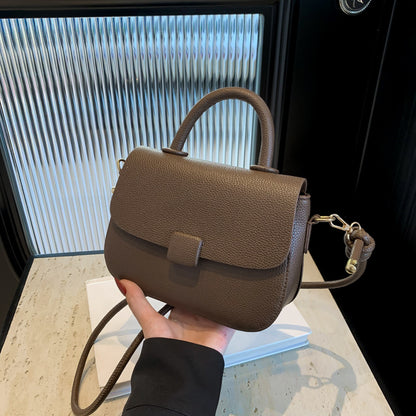 Sac à bandoulière décontracté de couleur unie pour femme