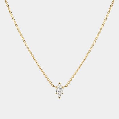 Collar con colgante de circonita a la moda para mujer, cadena geométrica ligera y de lujo.
