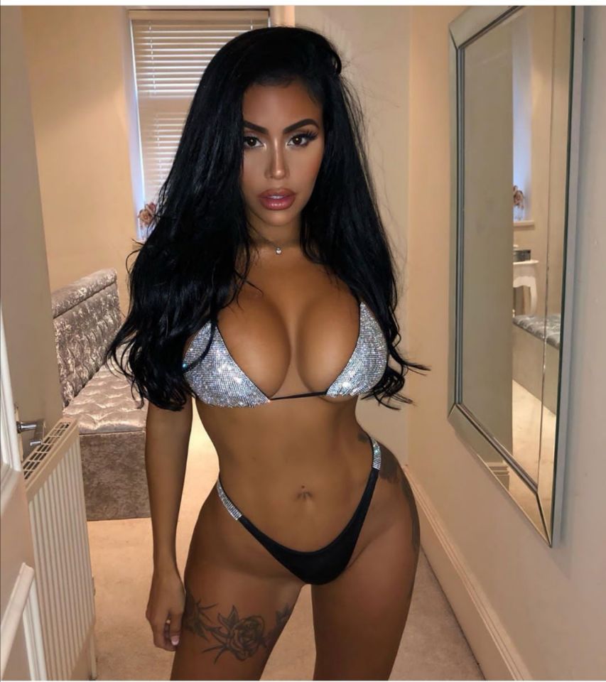 Bikini sexy con diamantes de imitación para mujer - Opciones de varios colores