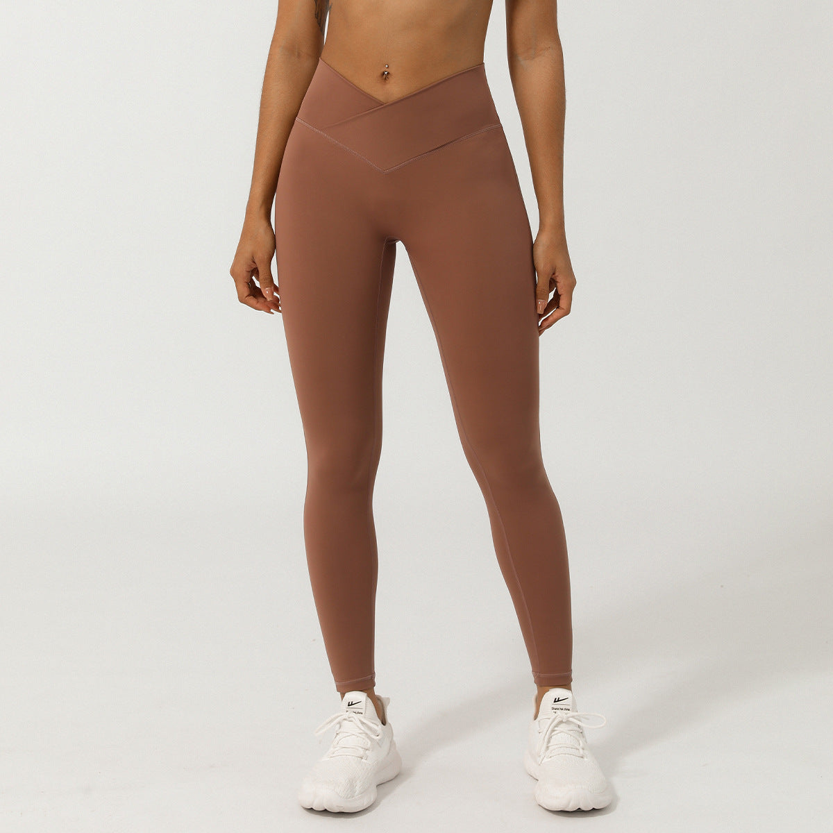 Leggings de sport de couleur unie pour femmes