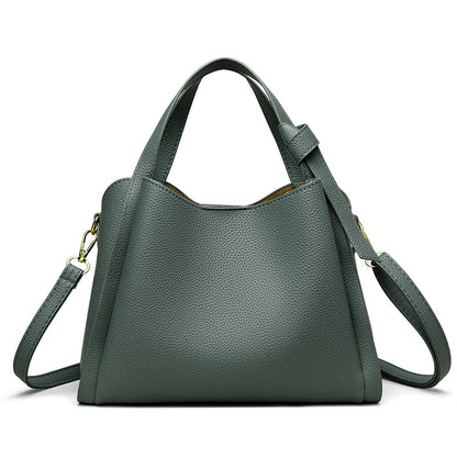 Soft Pu Leather Women Tote Bag with Horizontal Shape