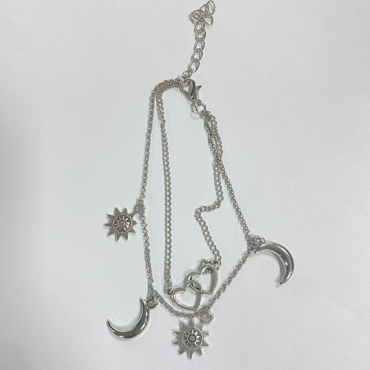 Fashion Star Moon Simple Heart-Shaped Anklet