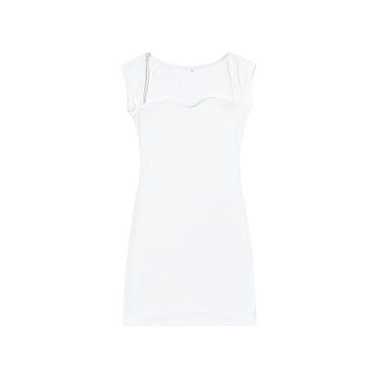 Women Fashion Sexy Solid Color Knitted Dress