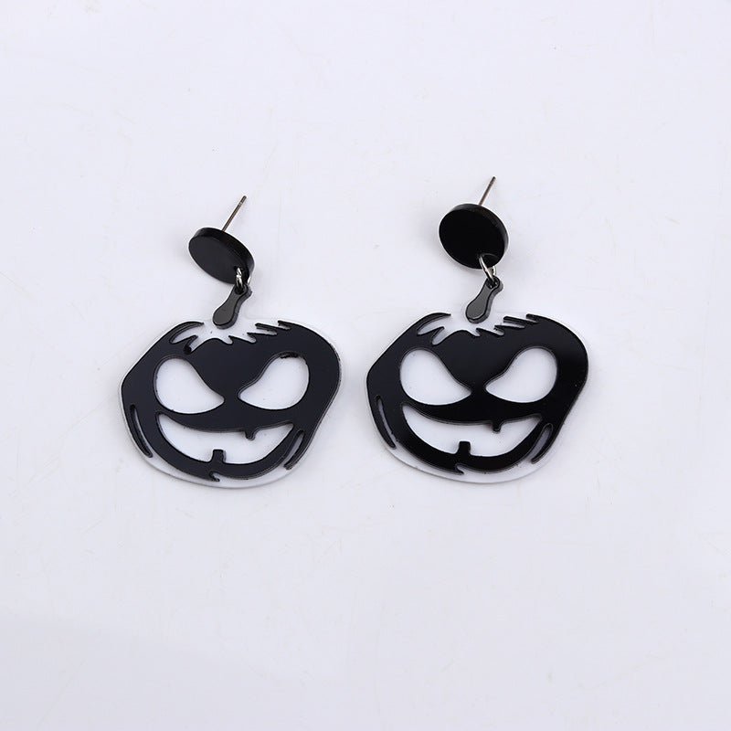 Halloween Women Funny Creative Pumpkin Ghost Earring