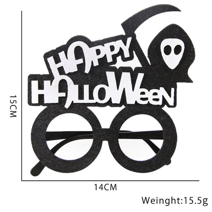Décoration de fête d'Halloween avec des lunettes en plastique