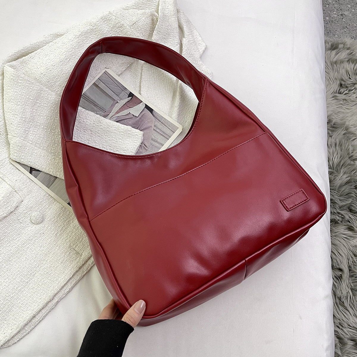 Autumn Women Large Capacity PU Shoulder Bag