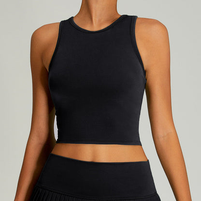 Women's Solid Color Sleeveless Yoga Tanks