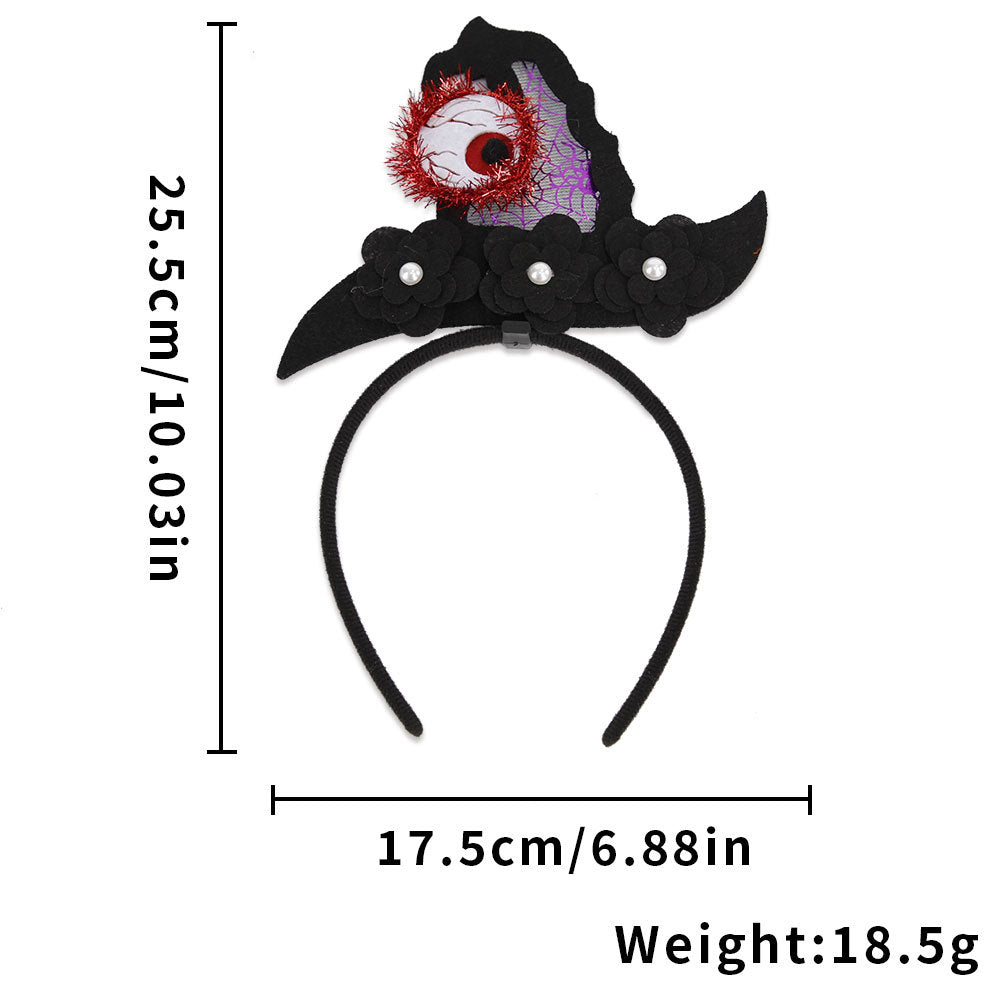 Diadema estéreo para fiesta de Halloween con accesorios festivos