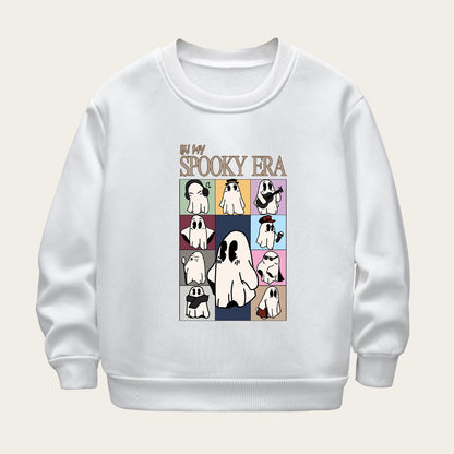 Kids Toddler Boys Girls Cartoon Print Fleece Sweater