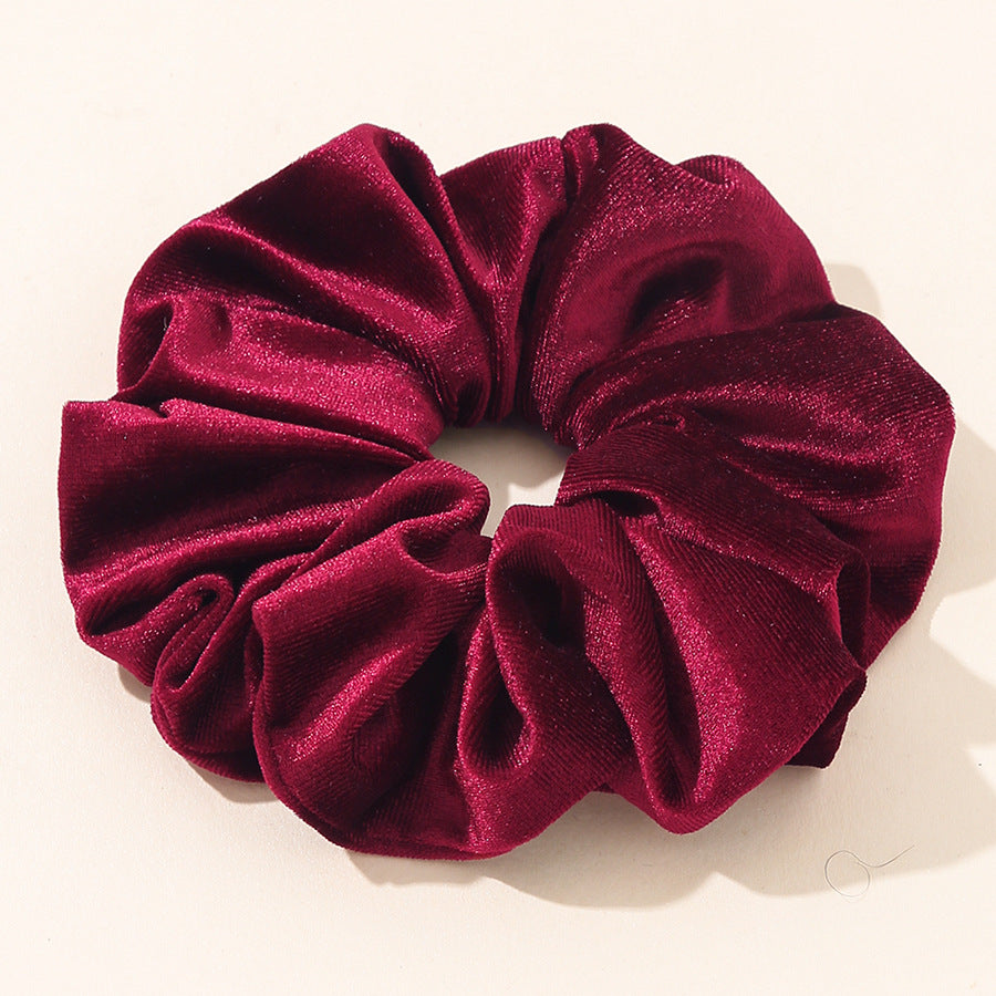 Chouchou en velours grande taille pour femme