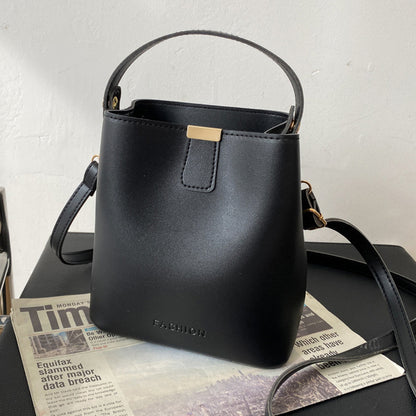 Fashion Solid Color Large Capacity Handbag