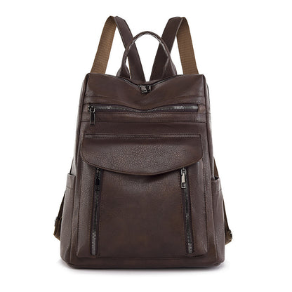 Women Fashion Business Color Blocking Backpack