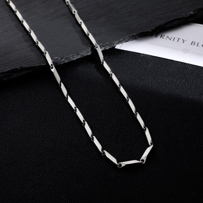 Men Fashion Casual Titanium Steel Bamboo Necklace