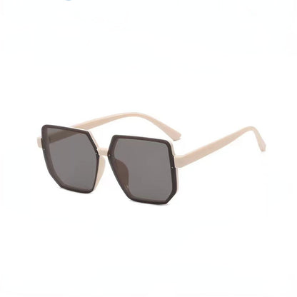 Gafas de sol cuadradas de montura grande retro para mujer, montura de PC, gafas de moda