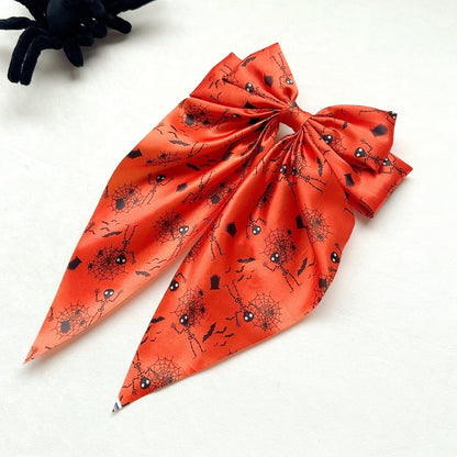 Halloween Ghost Spider Strap Spring Hairpin