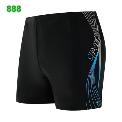 Traje de baño a juego con estampado de letras para hombre