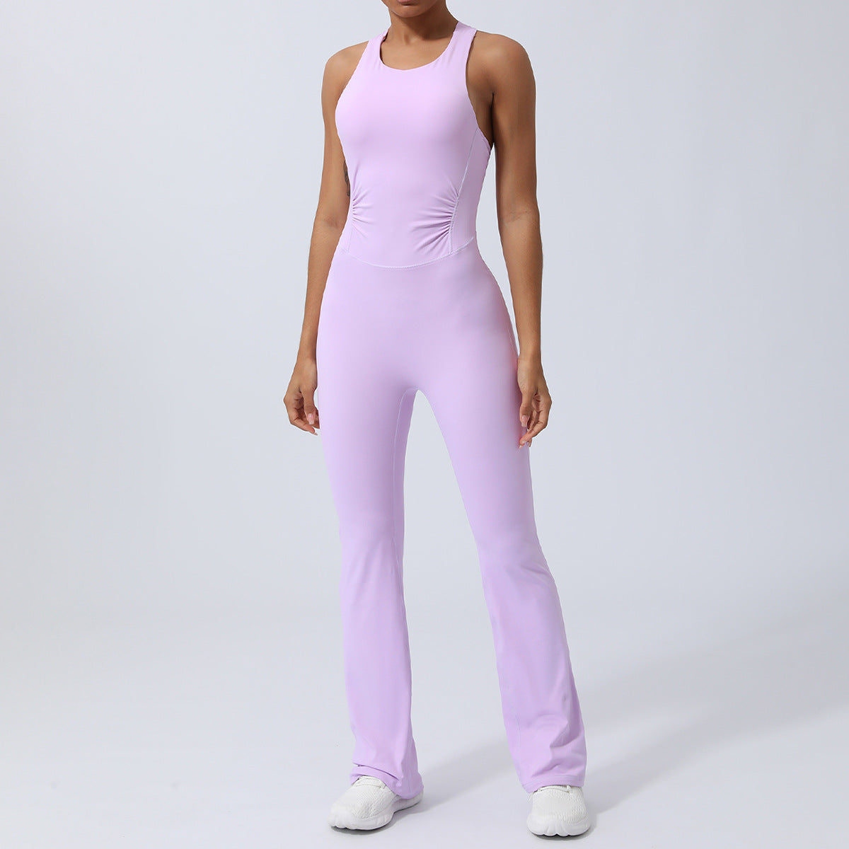 Women Yoga Solid Color Quick-Dry Sports Jumpsuits