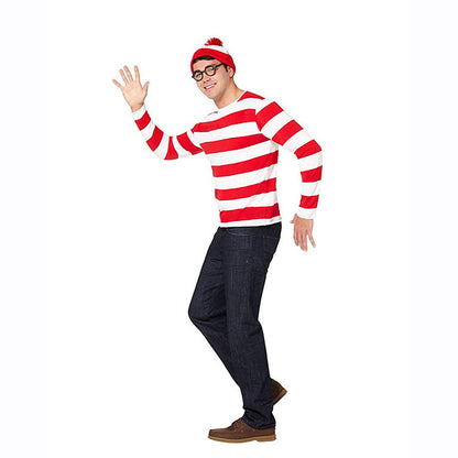 Halloween Cartoon Smart Wally Cosplay Parent-Child Costume