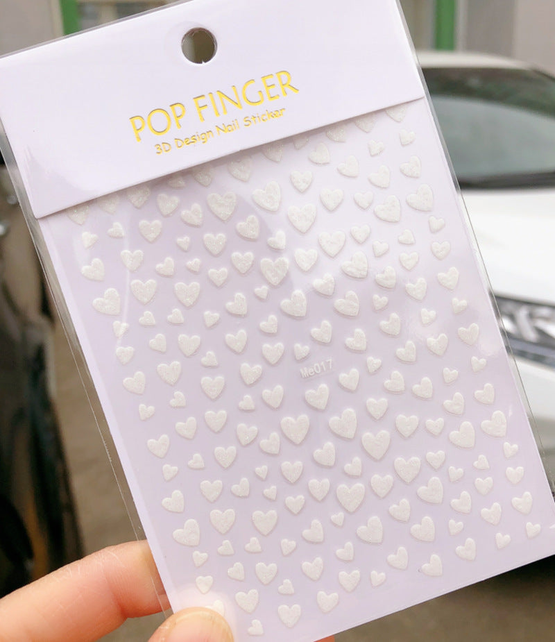Pegatinas de uñas de amor para San Valentín