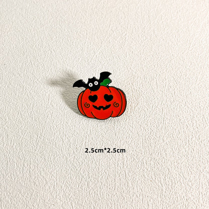 Broches en métal unisexes à l'effigie de personnages de dessins animés d'Halloween