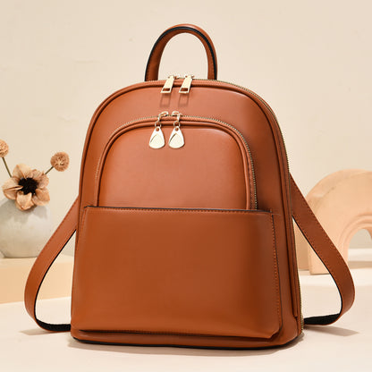 Travel School Women Pu Leather Backpack