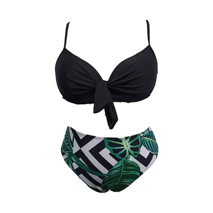 Traje de baño bikini estampado de talla grande sexy a la moda para mujer