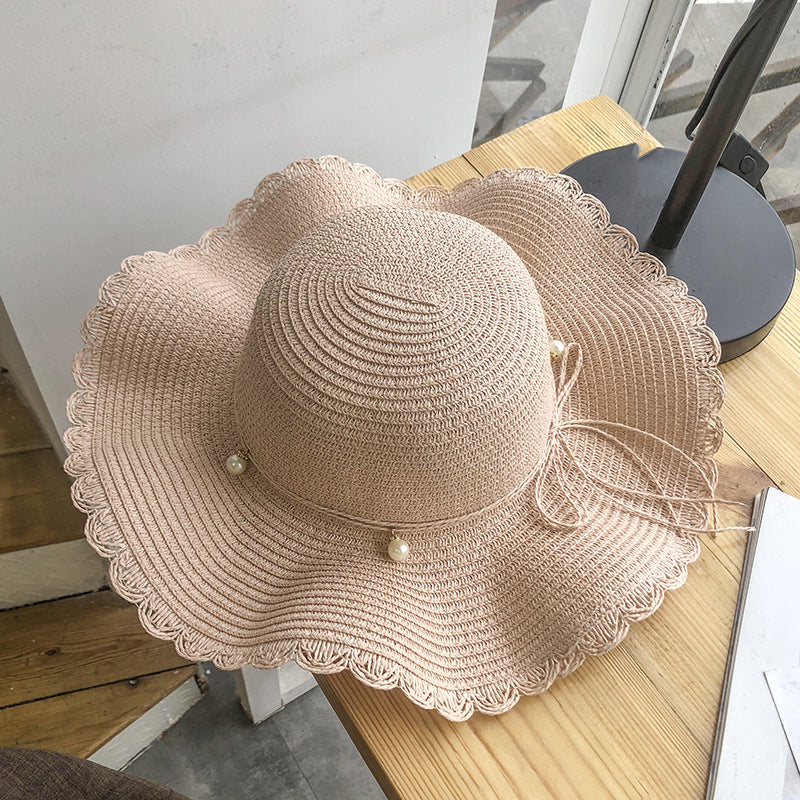 Sombrero de paja informal para mujer estilo festivo