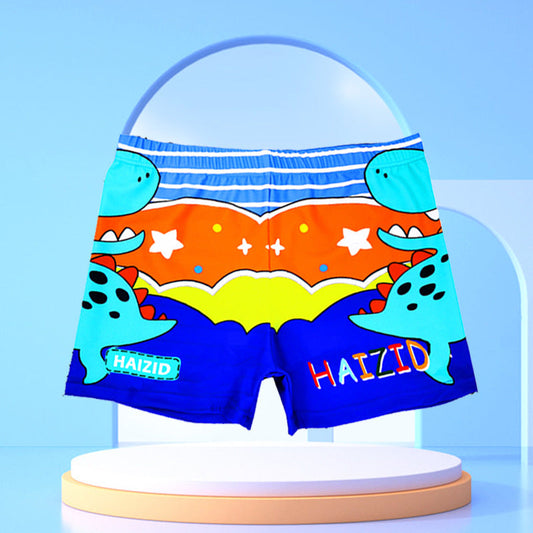 Bañador de secado rápido con estampado de dibujos animados para niños