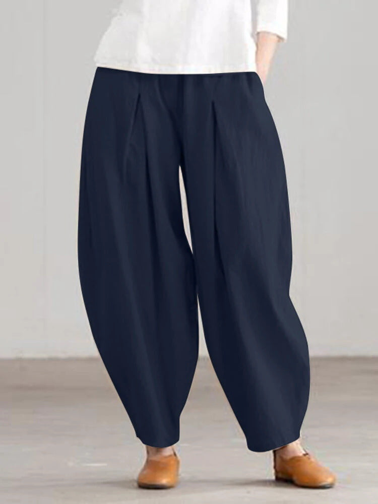 Women'S Fashion Casual Cotton Linen Harem Pants