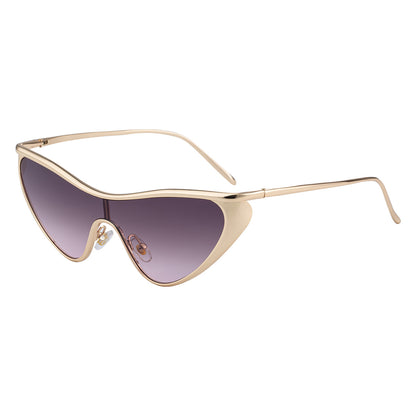 Gafas de sol todo en uno con forma de ojo de gato para mujer