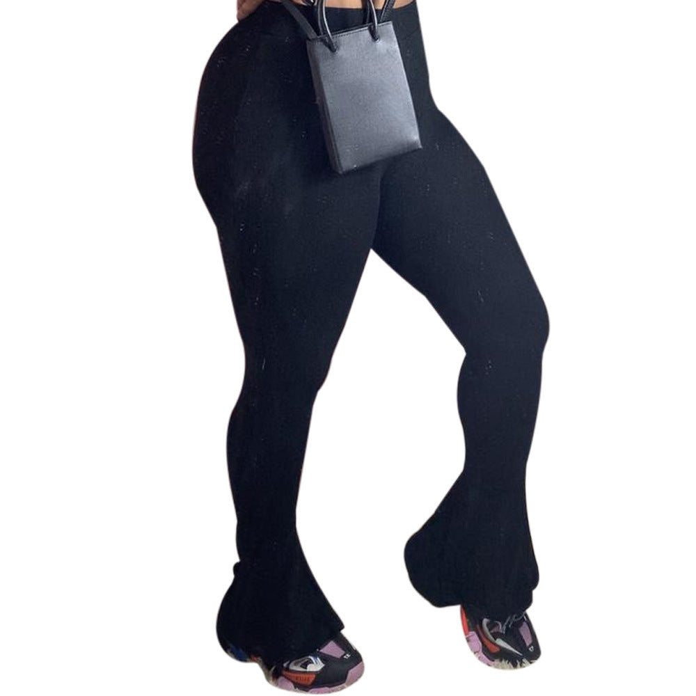 Women'S Simple Solid Color Flared Pants
