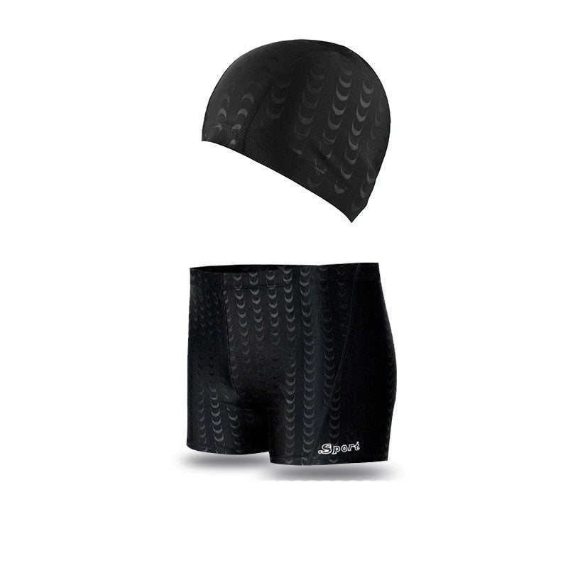 Gorro de baño informal estampado de secado rápido para hombre