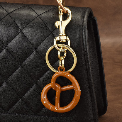 Women Fashion Cute Biscuit Pendant Keychain
