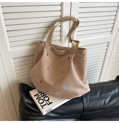 Women Fashionable Large Capacity Canvas Tote Bag