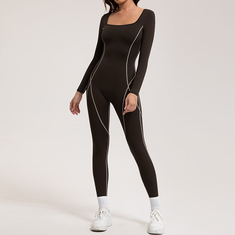 Women Yoga Fashion Line Sports Jumpsuit