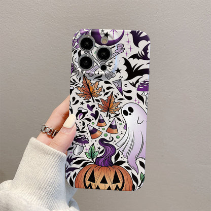 Women Fashion Cartoon Halloween Skull Pumpkin Phone Case