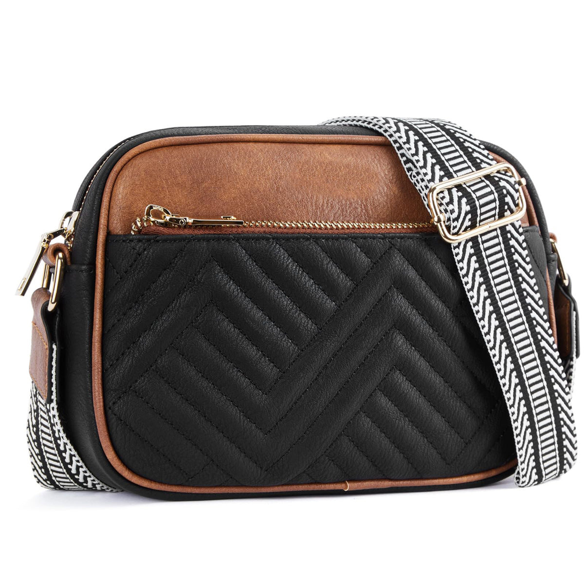 Women Casual PU Leather Square Crossbody Bag